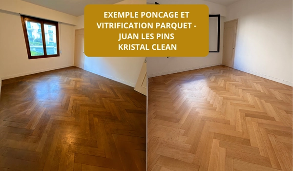 poncage et vitrification parquet JUAN LES PINS
