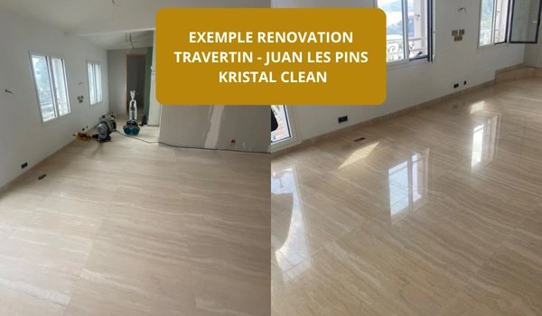 renovation travertin JUAN LES PINS